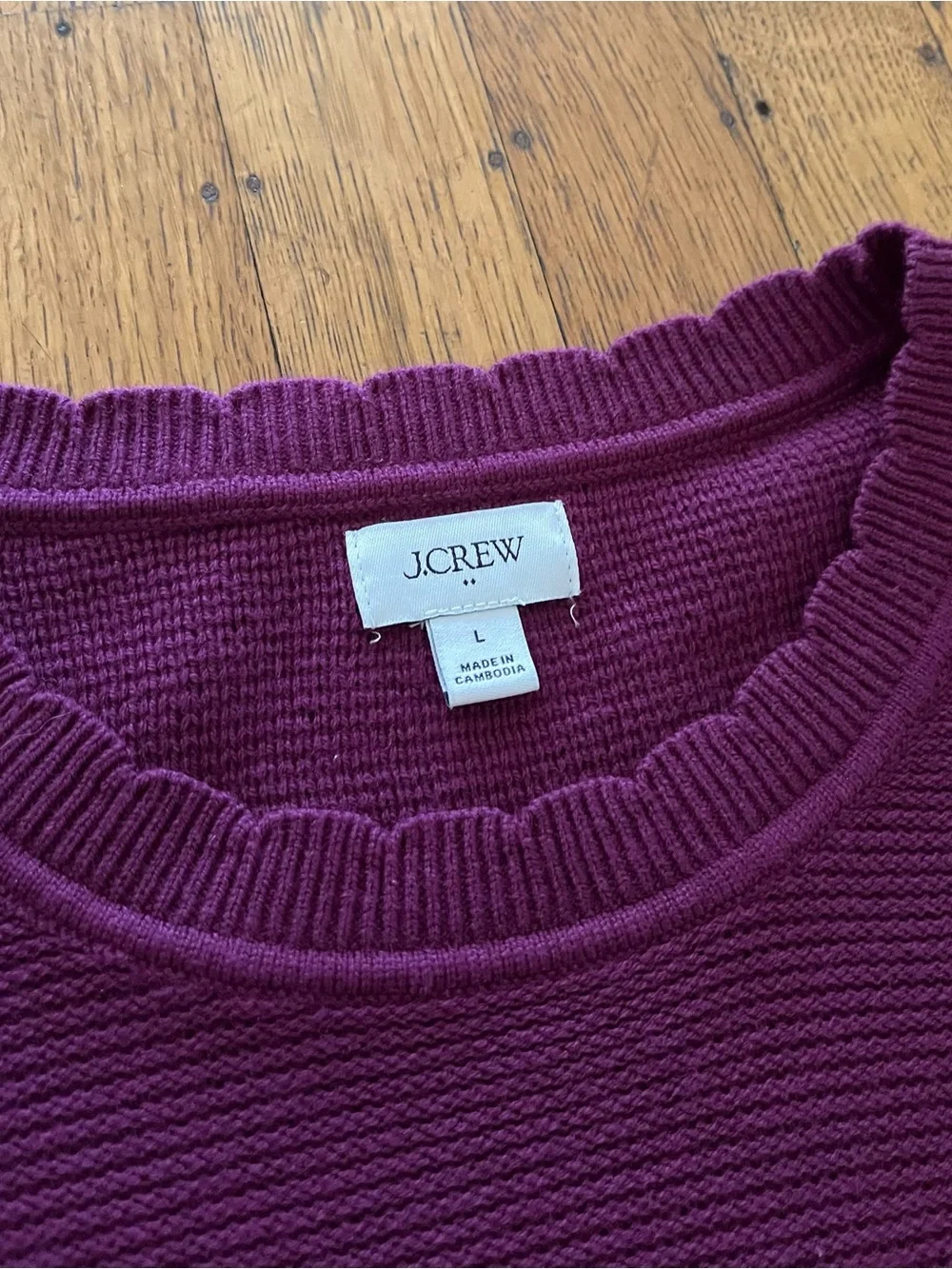 J. Crew Women's Crewneck Sweater in Plum